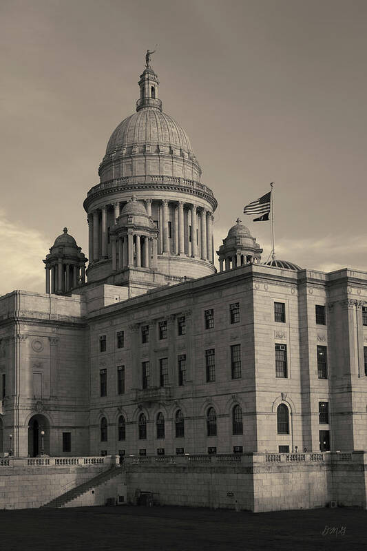 State Poster featuring the photograph Rhode Island State House I Toned by David Gordon