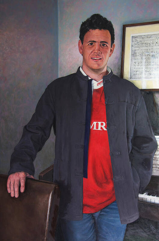 Portrait Poster featuring the painting Rhys Meirion by Harry Robertson