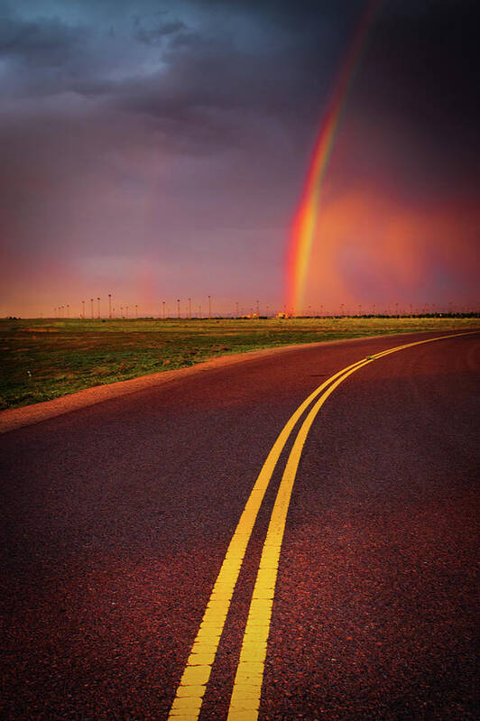 Colorado Poster featuring the photograph Roads And Rainbows by John De Bord