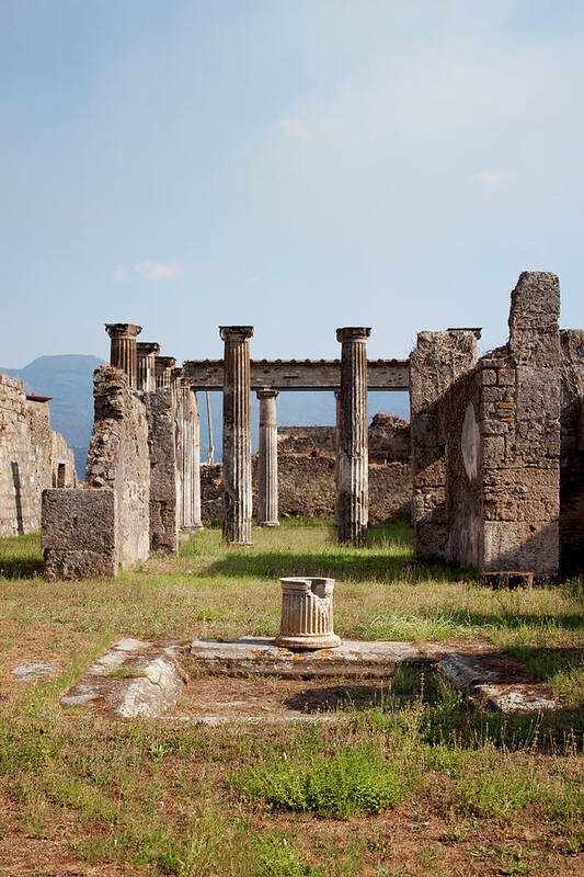 Pompeii Bulding Poster featuring the photograph Ruins of Pompeii by Ivete Basso Photography