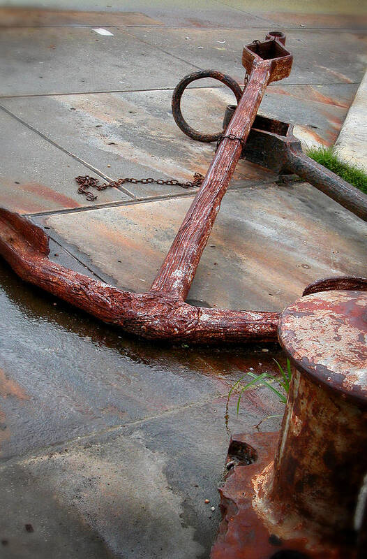 Anchor Poster featuring the photograph Rusted Anchors by Frank Mari