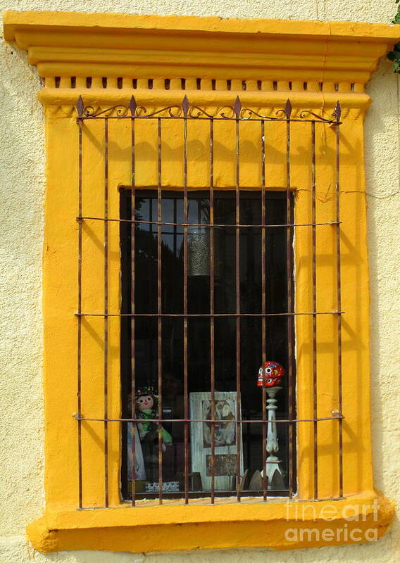 San Jose Del Cabo Poster featuring the photograph San Jose Del Cabo Window 3 by Randall Weidner