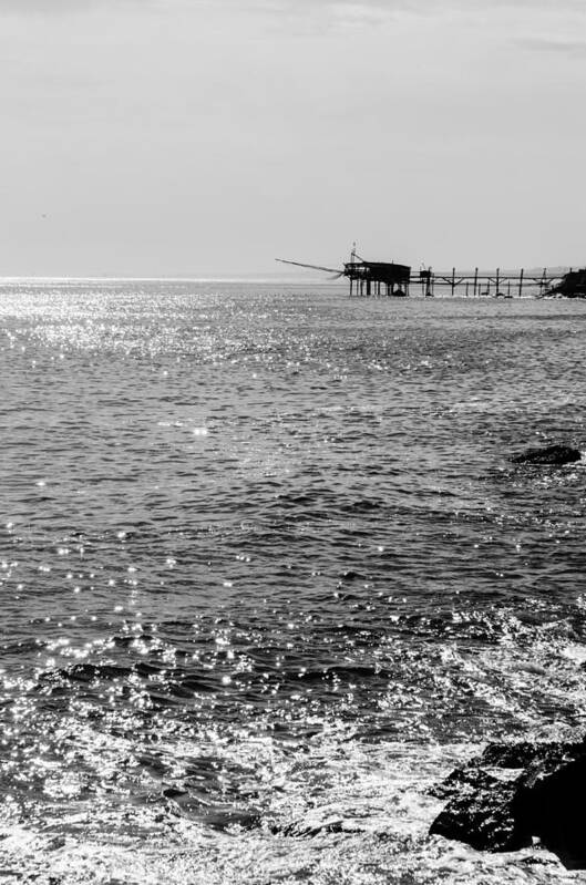 A Change Of Season Poster featuring the photograph Seascapes of Italy - Trabocchi Coast 2 by AM FineArtPrints