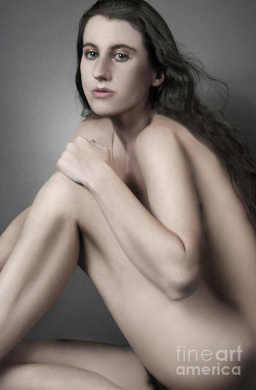 Nude Poster featuring the photograph Seated by Dan Holm