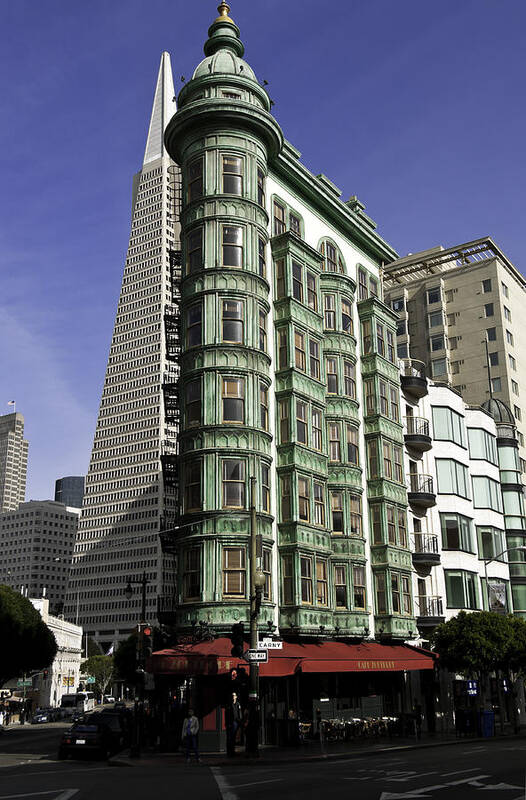 Pyramid Poster featuring the photograph Sentinel Building San Francisco by Paul Plaine