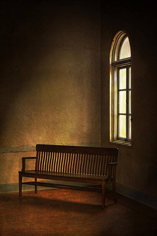 Bench Poster featuring the photograph Serenity by Abram House