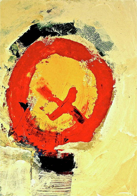 Abstract Painting Poster featuring the painting Signal by Cliff Spohn
