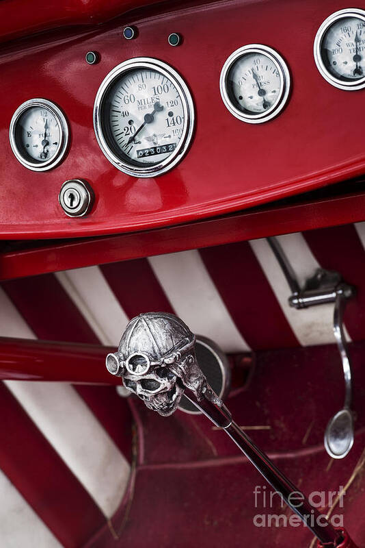 Ford Poster featuring the photograph Skull Shifter by Tim Gainey