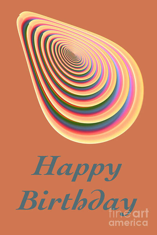 Photography Poster featuring the digital art Slinky - Happy Birthday Card 2 by Wendy Wilton