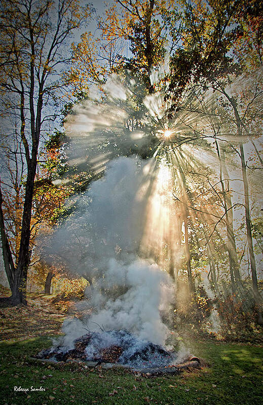 Smoke Poster featuring the photograph Smoke and Fire by Rebecca Samler