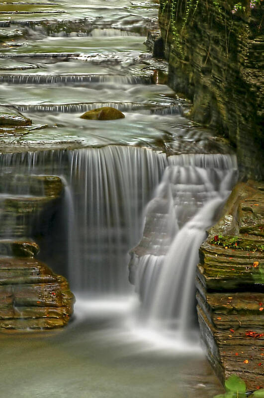 Waterfall Poster featuring the photograph Smooth by Evelina Kremsdorf