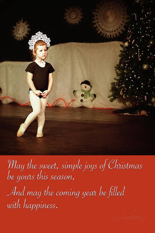 Greeting Card Poster featuring the photograph Snowflake Dancer by Jill Love