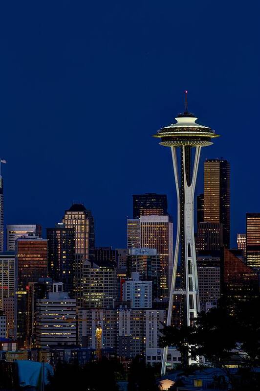 Seattle Poster featuring the photograph Space Needle by Dillon Kalkhurst