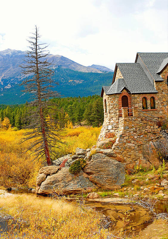 St. Catherine's Church Poster featuring the photograph St. Catherine's Church in Autumn by Robert Meyers-Lussier