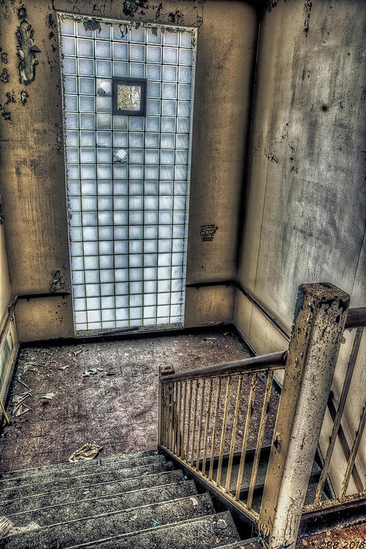 Abandoned Poster featuring the photograph Stairs Are Your Teacher by Richard Bean