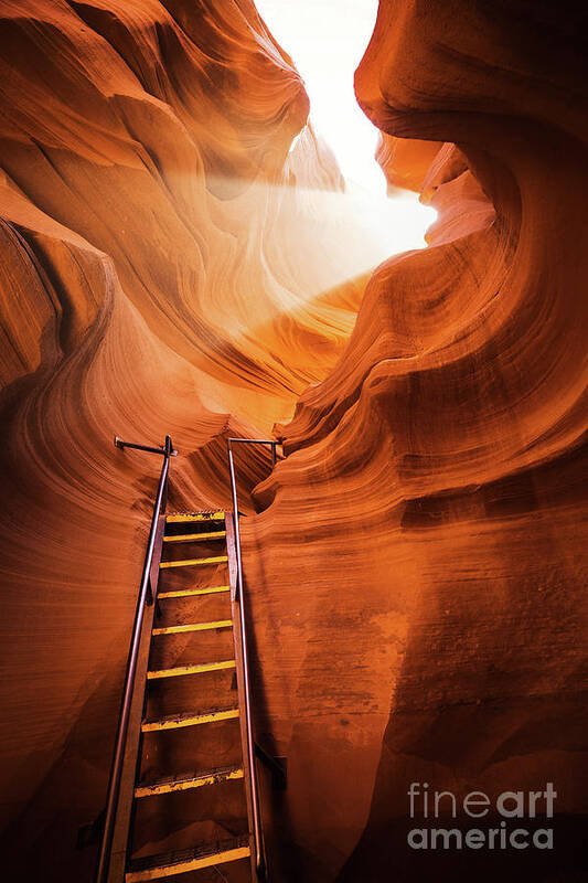 Antelope Canyon Poster featuring the photograph Stairway to Heaven by JR Photography
