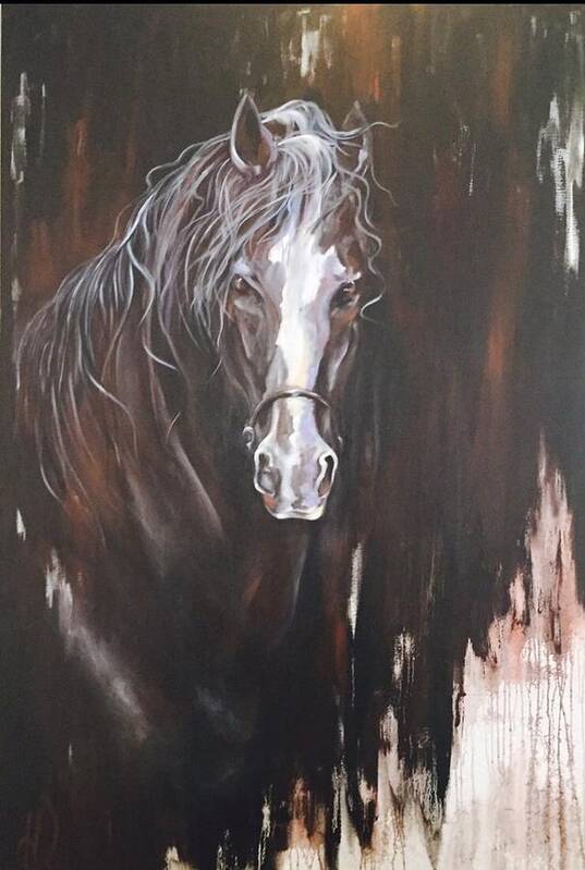 Horse Poster featuring the painting Standing Firm by Heather Roddy