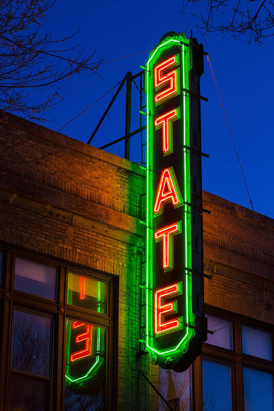 State Theatre Poster featuring the photograph State Theatre - Ithaca by Stephen Stookey