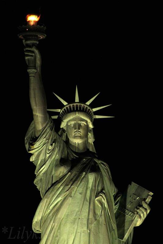 Statue Of Liberty Poster featuring the photograph Statue of liberty by Lily K