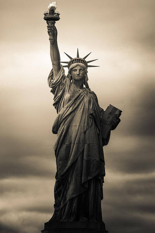Statue Of Liberty Poster featuring the photograph Statute of Liberty by Tony Castillo