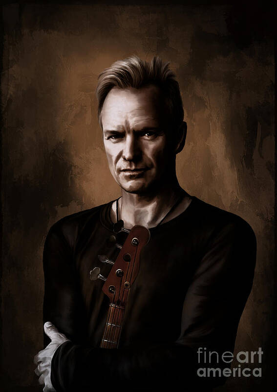 Sting Poster featuring the digital art Sting by Andrzej Szczerski