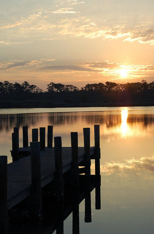 Surise Poster featuring the photograph Sunrise in Grayton Beach II by Robert Meanor