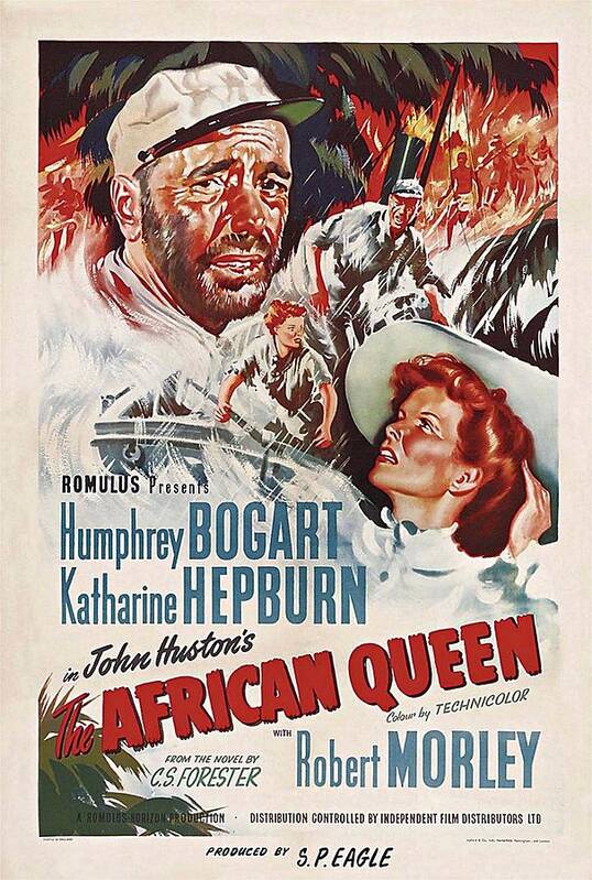 African Queen Poster featuring the photograph The African Queen B by Movie Poster Prints