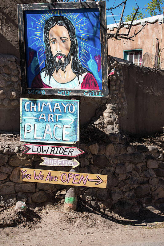 Chimayo Art Poster featuring the photograph The Art Place in Chimayo by Tom Cochran