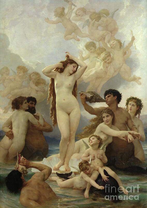 The Poster featuring the painting The Birth of Venus by William-Adolphe Bouguereau