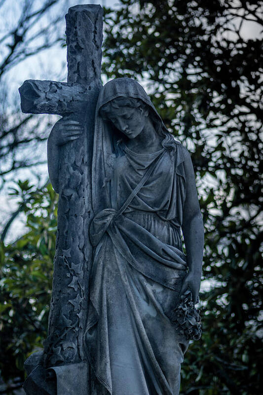 Cemetery Poster featuring the photograph The Burden of Many by James L Bartlett