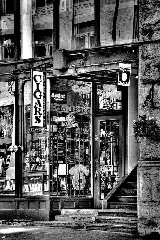 The Cigar Store Poster featuring the photograph The Cigar Store by David Patterson