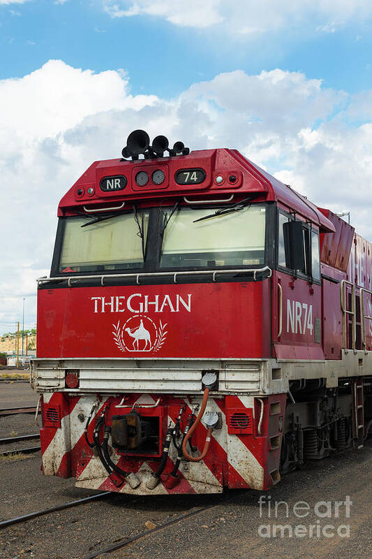 2017 Poster featuring the photograph The famed Ghan train by Andrew Michael