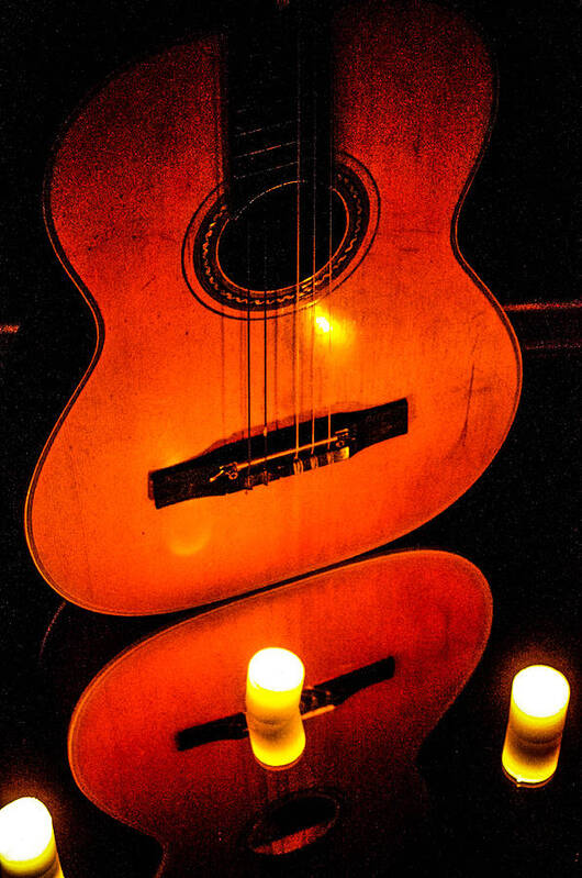  Poster featuring the photograph The glow of music by Gerald Kloss