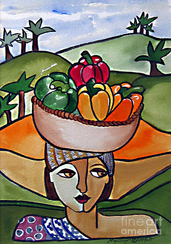 Harvest Poster featuring the painting The Harvest by Marilyn Brooks