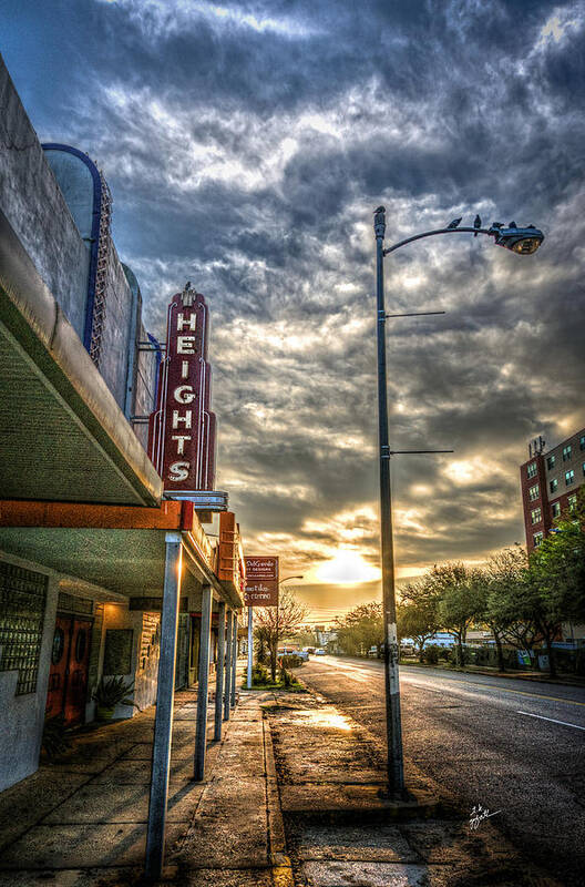 Houston Heights Poster featuring the photograph The Heights At Morning Light by TK Goforth