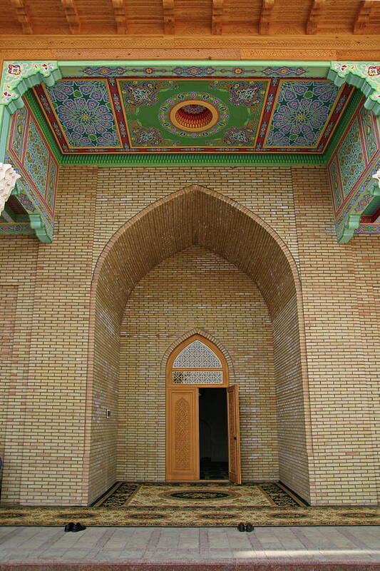 The Main Entrance Poster featuring the photograph the main entrance, doorway, door, Asia by Wladimir Zarew