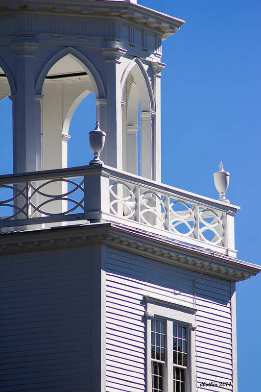 Lighthouse Poster featuring the photograph The Old Meeting House Detail by Dick Botkin