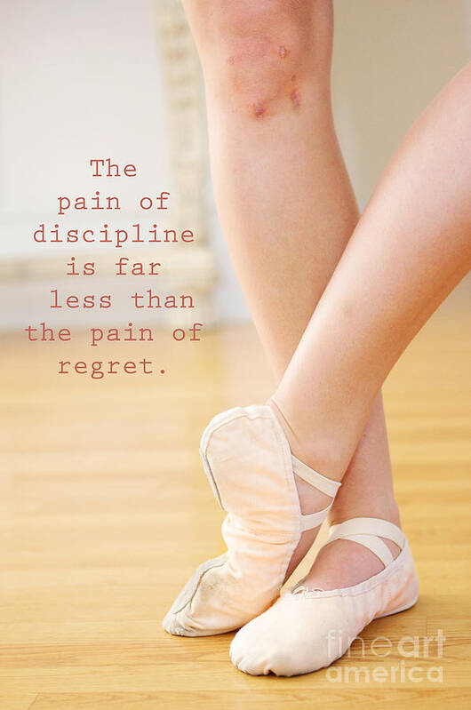 Ballerina Poster featuring the photograph The Pain of Discipline by Kim Fearheiley