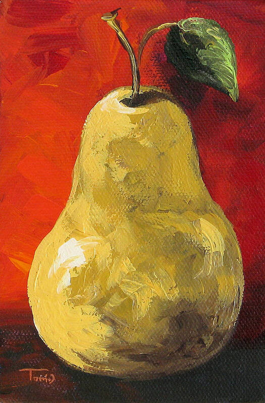 Pear Poster featuring the painting The Pear Chronicles 003 by Torrie Smiley