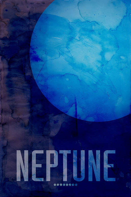 Neptune Poster featuring the digital art The Planet Neptune by Michael Tompsett