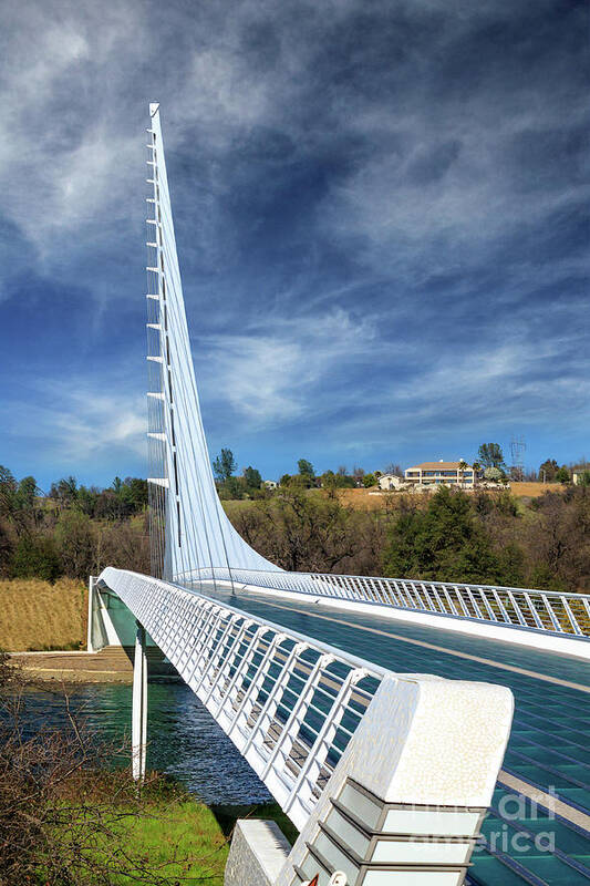 Sundial Poster featuring the photograph The Redding Sundial Bridge by James Eddy