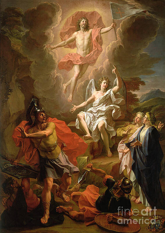 The Resurrection Of Christ Poster featuring the painting The Resurrection of Christ by Noel Coypel