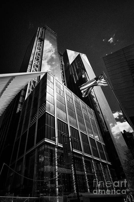 Three Poster featuring the photograph three and four world trade center New York City USA by Joe Fox