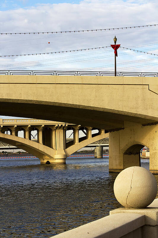 Bridge Poster featuring the photograph Three Bridges by Phyllis Denton