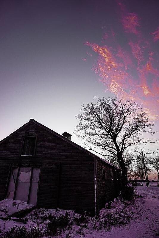 Landscape Photograph Poster featuring the photograph Touch of Pink - Wilkes Farm by Desmond Raymond