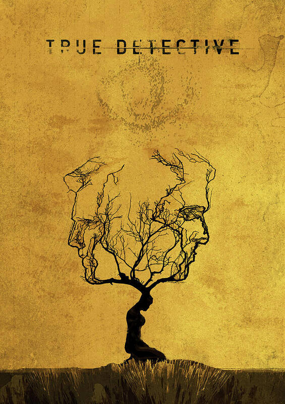 True Detective Poster featuring the digital art True Detective Tv Show by IamLoudness Studio