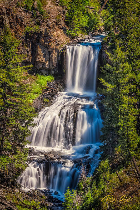 Flowing Poster featuring the photograph Undine Falls by Rikk Flohr