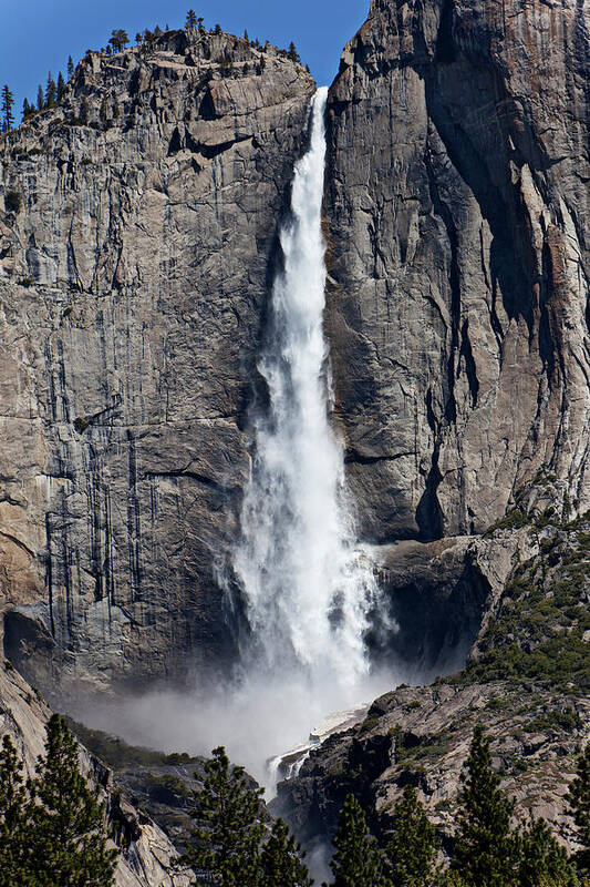 Waterfall Poster featuring the photograph Upper Yosemite Falls by Garry Gay