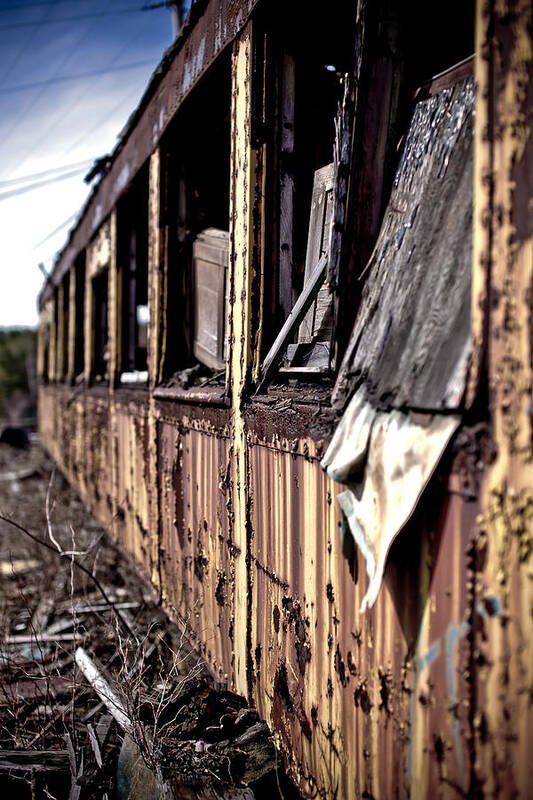 Art Poster featuring the photograph Urban Decay Train 2 by Edward Myers