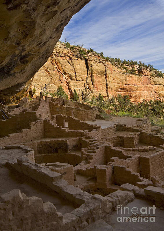 Mesa Verde National Park Poster featuring the photograph View from inside by Bon and Jim Fillpot